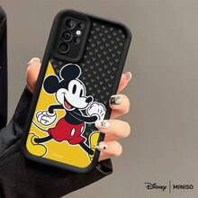 Ốp lưng điện thoại MINISO Disney Classic Mickey Mouse màu vàng bằng nhựa TPU, kiểu dáng hoạt hình cổ điển, phù hợp với Samsung S26 Ultra/S26 Edge/S26 Plus/S26/S25 Ultra/S25 Plus/S25/S25FE/S25Edge/S24Ultra/S24Plus/S24/S24FE/S23FE/S23Ultra/S23Plus/S23/S22Ultra/S22Plus/S22/S21Ultra/S21Plus/S21/A15/A16/A17/A23/A24/A25/A26/A33/A34/A35/A36/A52/A53/A54/A55/A56/A71/A72/A73, quà Giáng sinh cho bạn gái. - màu đen - Xem 36