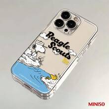 Miniso 名创优品史努比小猎犬童子军透明TPU手机壳，适用于iPhone 17/17 Pro/17 Pro Max/17 Air/16/15/14/13/12/11/X系列，iPhone 17 Pro Max手机壳，iPhone 17 Pro手机壳，iPhone 17手机壳，圣诞礼物，送给女朋友 - 無色 - 查看 2