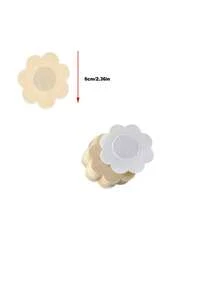 1/10/30片装超薄一次性乳贴，透气无纺布隐形乳贴，花朵/圆形肤色无缝乳贴，防汗防摩擦，适合运动、旅行、办公、上学、夏季及日常穿着 - 自貼上款 - 查看 10