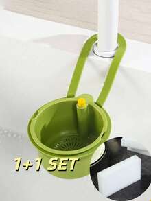 1pc Kitchen Sink Strainer Basket, Hanging Style Drain Basket, Vegetable Washing Drain Net, Dish Drying Rack, Faucet Mounted Storage Rack, One-Click Open And Disassemble - Filter Basket - View 13