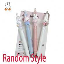 1 chiếc bút bi hình thỏ , ngòi 0.5mm, màu trung tính, thiết kế hoạt hình dễ thương, văn phòng phẩm học sinh, đồ dùng học tập, quà tặng ngẫu nhiên. - Nhiều màu - Xem 7