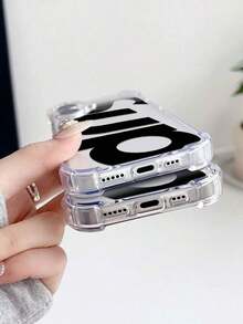 Funda de teléfono con diseño de letra a prueba de golpes,Apple 17, 17 Plus, 17 Pro, 17 Pro Max, 16, 16 Plus, 16 Pro, 16 Pro Max, 15, 15 Plus, 15 Pro, 15 Pro Max, 14, 14 Plus, 14 Pro, 14 Pro Max, 13, 13 Pro, 13 Pro Max, 12, 12 Pro, 12 Pro Max, 11, 11 Pro, 11 Pro Max, 7, 8, X, XS, anti-contaminación, de moda,, a prueba de golpes, resistente a los arañazos, regalo de primavera para fiestas,para varios modelos de Apple11 a 17 - 1 unidad - Ver 5