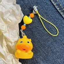 1 Peça Colar Pingente Fofo de Capivara 3D em Estilo Cartoon, Pingente Criativo e Excêntrico de Contas para Telefone, Chaves, Bolsas - A - Visão 7