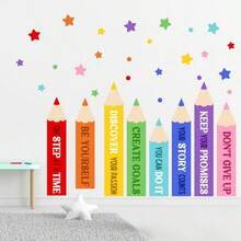 Hình dán trang trí cửa sổ và tường họa tiết bút chì và ngôi sao phong cách Bohemian, tương thích với decal vinyl tự dính có thể tháo rời - Bề mặt mờ, hình dán hình học có thể tháo rời cho tường, cửa (không để lại cặn). - A - Xem 7
