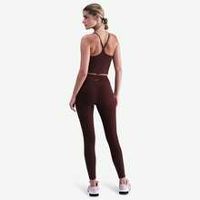 Nike Dri-FIT One High Rise 7/8 Pocket Tights Women's Burgundy Crush FN3241-652 - 棕色 - 查看 5
