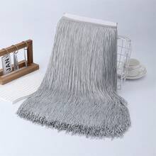 1 Yard 100cm Tassel Lace Trim Fringe Decor For Latin Dance Curtain Sewing Accessory Long Tassel For Sewing - Multicolor - View 21