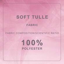 54 Inch By 10 Yards (30 Ft) White Tulle Fabric Rolls, Sheer Tulle Ribbon Spool Bolt For Wedding Party Decoration, Ceiling Decor, Tutu Skirt, Christmas Gift Wrapping, Soft & Drape - Hồng - Xem 5