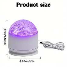 1pc Water Wave Breathing Light, Romantic Decor For Cozy Nights, 16 Color Gradient Flashing Breathing Atmosphere Lamp, USB Powered, Create Warm Ambiance At Home, Multicolor Breathing Mood Light, Birthday/Valentine's Gift, Suitable For Bedroom, Study, Office And More - Breathing Light - View 10
