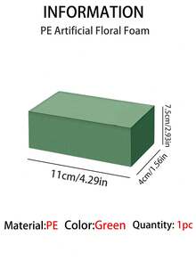 Bộ 20/10/1 miếng, Khối xốp cắm hoa khô và ướt, Khối xốp polystyrene màu xanh lá cây, Thích hợp cho cắm hoa, trang trí cây cảnh, trang trí Ngày Valentine, trang trí Ngày của Mẹ, trang trí đám cưới, quà tặng Ngày Valentine, trang trí mùa xuân và đồ thủ công DIY, cũng thích hợp cho cắm hoa mùa xuân và đồ thủ công DIY. Trang trí hoa hồng, phong cách trang trí, đồ dùng cho Ngày Valentine, đám cưới và các ngày lễ. - xanh A - Xem 12