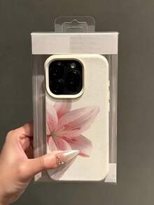 1 miếng dán bảo vệ ống kính màu trắng mờ đơn giản với họa tiết hoa hồng nhỏ xinh, ốp lưng điện thoại cá nhân hóa cho iPhone 16 Pro Max 15/14 Plus/13/12/11. - Nhiều màu - Xem 2