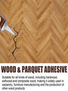 jakehoe Pegamento de madera, adhesivo multiusos para reparación de madera para muebles, pisos, mesas, sillas, grietas y espacios - B60ml - Ver 4