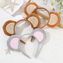 1 chiếc băng đô tai khỉ giả lông thú dễ thương, thanh lịch dành cho nữ, phụ kiện tóc hàng ngày phong cách Bohemian, mùa hè, kỳ nghỉ, du lịch. - Nhiều màu - Xem 7