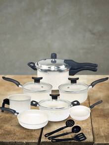 Monaco 10-Piece Non-Stick Cookware Set With 2.5L Pressure Cooker – External Locking - 查看 1