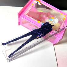 Jujutsu Kaisen 1pc Anime Themed Ruler With Gojo, Geto, Megumi, Sukuna, Yuji, Toge Character Designs, Stylish Measuring Tool, Creative Stationery For Students, Essential Drawing Accessory - A - View 14
