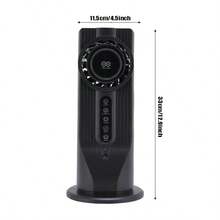 1 pieza Ventilador y enfriador de aire portátil multifuncional con enchufe USB - Ventilador ajustable de 6 velocidades, diseño portátil ligero, adecuado para oficina, viajes, camping, RV, estética moderna, función de humidificación - Negro - Ver 12