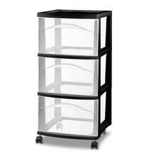 Brightroom ™   3 Drawer Medium Cart Storage Organizer - Black - View 1