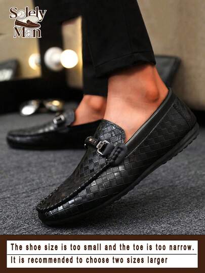 Giày lười nam, giày moccasin, giày thuyền casual, giày ống rộng, giày vải đế mềm, giày bệt, giày tây đen (Kích thước nhỏ và hẹp, vui lòng đặt lớn hơn một cỡ)