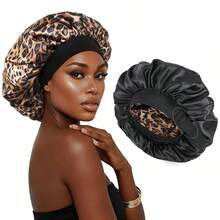 AliLeader Reversible Satin Bonnet For Sleeping Double Layer Satin Bonnet Adjustable Bonnets For Silk Bonnet Hair Bonnet - Multicolor - View 9
