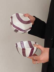 2 chiếc bát sứ cá nhân đẹp mắt, kiểu dáng Ins, dùng để đựng cơm, sữa chua hoặc tráng miệng. - Nhiều màu - Xem 16