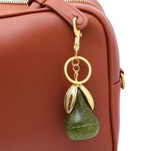 Llavero creativo con forma de pera, accesorio de bolso con tema de fruta, colgante, accesorio para mochila, anillo de llave - un regalo de joyería para amigos - Multicolor - Ver 3