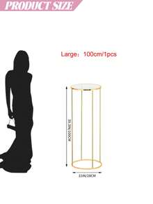 1/3 Pcs Gold Metal Tall Cake Stands Set, Round Pedestal Display Riser Stands With Smooth Edge, Suitable For Dessert Table Decoration, Party, Wedding, Birthday, Baby Shower, Holiday Celebration, Durable And Elegant Display Holder For Cakes, Cupcakes, Desserts - Gold - View 16