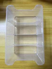 1/2格皮带收纳盒，适合整理和展示领带，透明桌面皮带收纳盒，男士适用 - 無色 - 查看 11