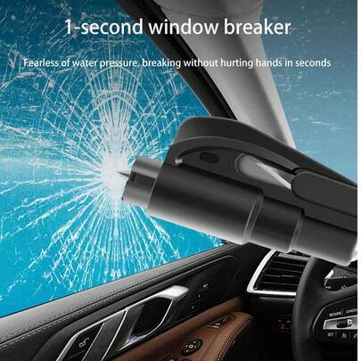 1 chiếc búa an toàn mini đa năng, dụng cụ phá kính ô tô, dụng cụ cắt dây an toàn khẩn cấp kèm móc khóa ô tô, búa an toàn mini, dụng cụ tự vệ thoát hiểm đa chức năng cho ô tô, thích hợp cho nhiều tình huống cứu hộ ô tô, gia đình và ngoài trời, có thể dễ dàng phá kính và cắt dây an toàn trong trường hợp khẩn cấp, phụ kiện ô tô đa năng cho cả nam và nữ, màu sắc và kiểu dáng được giao ngẫu nhiên.