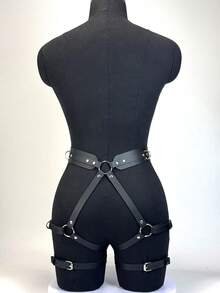 Women's Sexy PU Leather Harness Belt Gothic Street Style Thigh Harness Punk Adjustable Waist Belt For Party & Friends Gathering - 彩色 - 查看 4