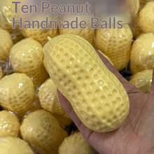 1pc 2026 New Handmade Crunchy Peanut Stress Relief Ball, Sensory Fidget Toy, Easter Gift, Squeeze Toy, Interactive Stress Relief Toy, Birthday Gift For Boys/Girls - Multicolor - View 2