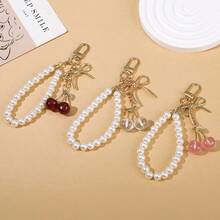 New Cherry Fruit Bag Charm Pendant Accessory Keychain - Multicolor - View 7