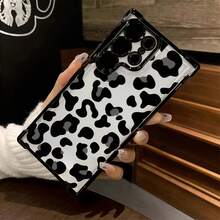 1 pieza Funda de teléfono de lujo a prueba de golpes con diseño de estampado de leopardo negro creativo compatible con Samsung S26/26Plus/S26Ultra, S25Ultra/S25Plus/S25/S25FE, S24Ultra/S24Plus/S24/S24FE, S23Ultra/S23FE/S23/S23+, S22Ultra/S22/S22+, S21Ultra/S21FE/S21/S21+, S20Ultra/S20FE/S20/S20+, A73/A72/A55/A54/A53/A52, Note 14 Pro+ 5G, P30, Honor X6b, A74, C53, Narzo N53 - Negro - Ver 3