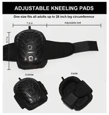Work Knee Pads For Men Construction, Gardening Knee Pads For Work Kneepads For Construction, Rodilleras De Trabajo Rodilleras Para Dolor De Rodillas - BLACK - View 4