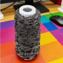 50g Cuentas metálicas mixtas, hilo de peluche teñido con degradado, adecuado para tejer suéteres, bufandas, chaquetas, manualidades - Disponible en múltiples colores - Tejido a mano - Multicolor - Ver 19