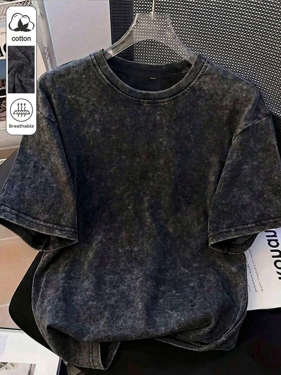 Áo thun nữ cotton LQTY kiểu retro Mỹ thường ngày, màu đen trơn, mềm mại và thoải mái, phong cách Hàn Quốc hàng ngày, thời trang retro độc đáo, đi làm, thể thao, đa năng, áo thun nữ tay ngắn Y2K có thể giặt máy, thích hợp mặc mùa hè.