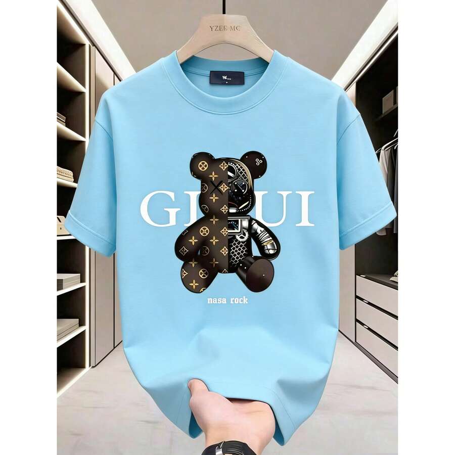 GucciS Modern Elegant And Timeless Classic USA-Shirt-LeeS/DiorSSNew Casual-Shirts Men And WomenUnisex Casual-Shirts - 藍色 - 查看 1
