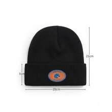 1pc Boise State Broncos  Retro Casual Knit Hat, Unisex Fashion  Sun Hat, Trucker Hat, Beach Hat, Fishing Hat, Suitable For Competition Venue,Travel, Party, Fun, Country, Birthday, Daily Casual Outdoor Wear Gifts - màu đen - Xem 3