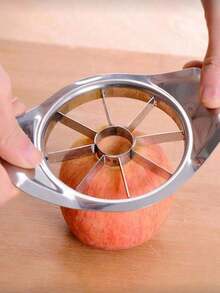 1pc Stainless Steel Apple Slicer, Kitchen Fruit Pitter, Creative Fruit Chopper, Divider, Peeler, Pitter, Multi-Functional Fruit Cutting Tool, Reusable Kitchen Fruit Cutting Tool - Multicolor - View 2