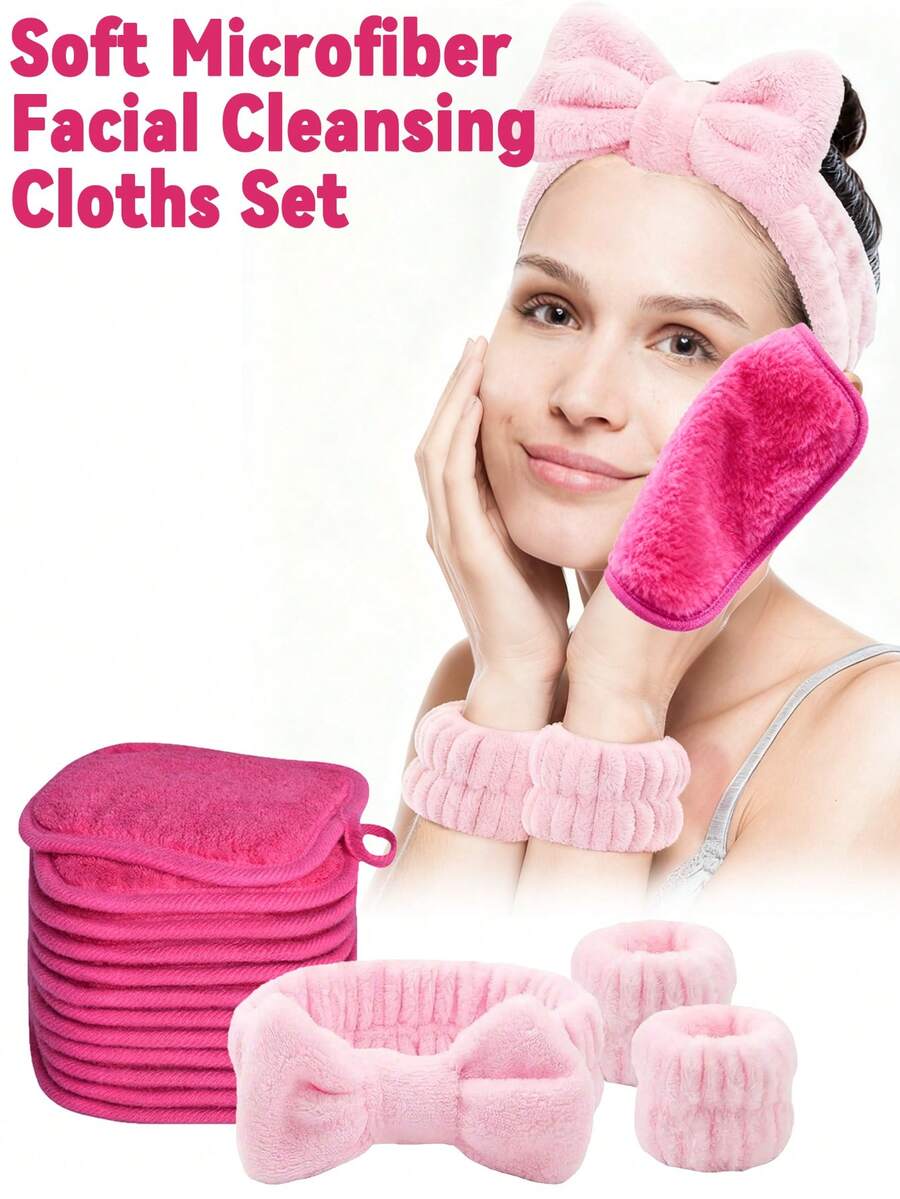12 piezas Almohadillas reutilizables para desmaquillaje con diseño de borde, almohadillas de desmaquillaje lavables, set de 6/3/1 piezas