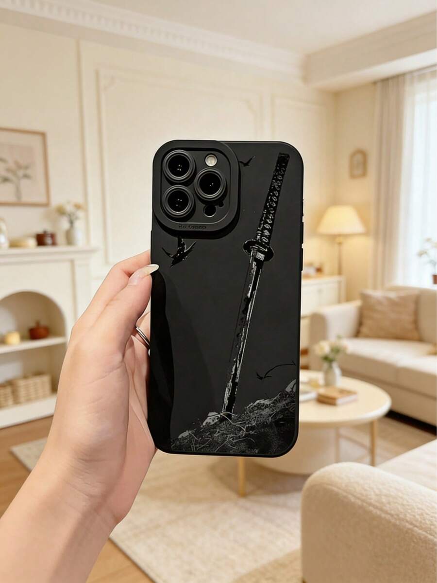Painted Graffiti Fine-Hole Straight-Edge Painted Anti-Drop Phone Case, Compatible With 14, 14 Pro, 14 Pro Max, 13, 13 Pro, 13 Pro Max, 11, 11 Pro Max, 12, 12 Pro, 12 Pro Max, XS, 15, 15 Pro, 15 Pro Max, 16, 16 Pro, 16 Pro Max, 17, 17Pro, 17 Pro Max, And Galaxy/A54/A14/A12/A13/A15/A32/A33/A24/A52S/S20/S21/S22/S23/S24/S23Plus/S24Ultra/S25/A15/A33/A23/S26 /S26PLUS /S26ULTRA/ A17/A16/A56 - Multicolor - View 1