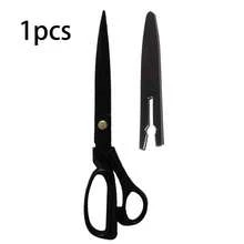 1 pieza Tijeras de tela, tijeras de costura profesionales con hojas de acero inoxidable afiladas, tijeras universales resistentes con mango cómodo, adecuadas para oficina, hogar, costura escolar, manualidades y textiles - Multicolor - Ver 13