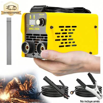 200a Con accesorios Inverter Soldadora Planta Featuring Lift TIG, LED Screen Mini Soldadoras Soldadora Inversora Portátil Inverter Portatil Maquina Soldar máquina soldadora de arco Soldador de palo Máquina de Soldar sin Gas Hogar DIY arc welder Para Proyectos Diy En Exteriores Y Hogar