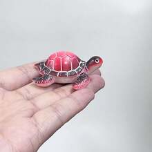 Resin Turtle Ornament, Suitable For Aquarium, Fish Tank, Desktop Decor, Reptile Theme Decoration, Applicable For Office, Garden Pond, Micro Landscape Decor - Happy Aquarium - View 9