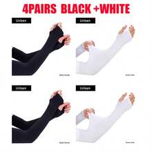 1-5 đôi ống tay chống tia UV unisex, ôm sát, thích hợp cho chơi golf, bóng rổ, đạp xe, câu cá, lái xe, chạy bộ, chèo thuyền, làm vườn, v.v. - Nhiều kiểu dáng - Xem 17