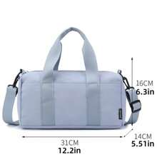 1 pieza Bolso cruzado organizador de moda minimalista de unicolor, pequeña capacidad, bolsa de gimnasio versátil para mujeres, compras, trabajo, de tela suave resistente al agua, portátil y ligero - Multicolor - Ver 12