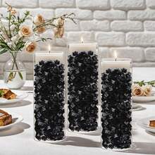 121pcs Fake Acrylic Ice Stones, Transparent Acrylic Fake Diamond Filler For Vases, Plastic Crystal Clear Fake Crushed Ice Stones, Acrylic Gems Suitable For Home Decor, Tabletop Scattering, Events, Wedding Decoration, Photo Props - 121pcs - View 12
