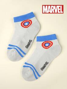 Bộ 1/5/10 đôi tất trẻ em Marvel Spider-Man, tất cho bé sơ sinh, tất cho trẻ mới biết đi, tất cổ ngắn cho bé trai, tất hoạt hình cho bé gái, tất nhân vật siêu anh hùng Avengers. - Nhiều màu - Xem 9