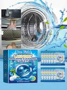 洗衣机清洁泡腾片，洗衣机滚筒去污剂，污垢清洁剂，除臭泡腾片 - 固體 - 查看 9