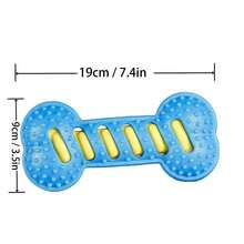 Pet Toy Dog Chew Toy Squeaky Toy Durable Rubber Bone Chew Toy, Interactive Puzzle Toy For Pet Boredom Relief - Multicolor - View 5