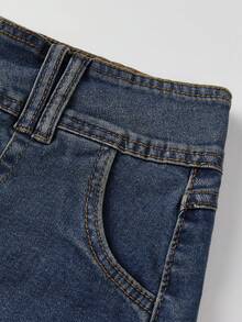 Women's Cowgirl MIni Jean Shorts High Stretchy Low Rise Jean Shorts Y2K Streetwear Button Up Low Rise Micro Denim Shorts Country Concert Outfits - 藍色 - 查看 8