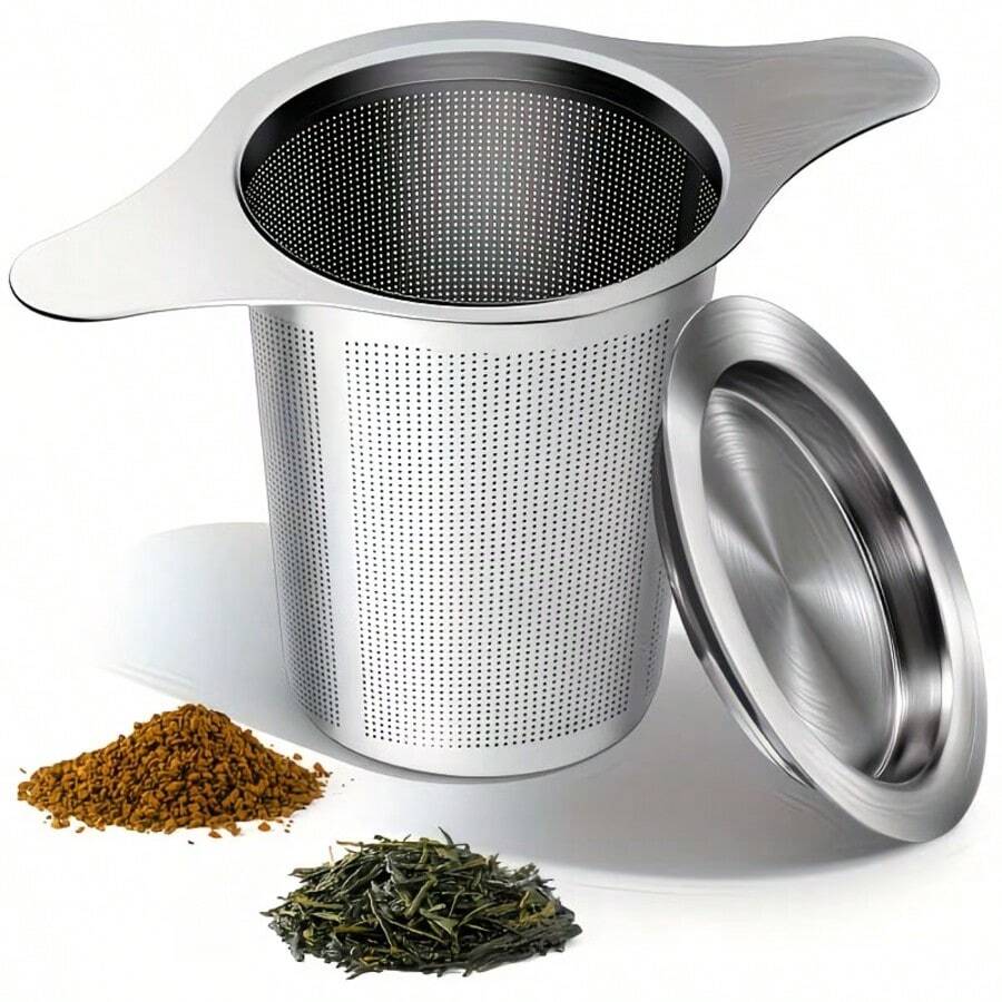 1pc High Quality Reusable Stainless Steel Tea Infuser - Finely Meshed Filter Designed For Loose Leaf Tea, Easy To Clean And Durable